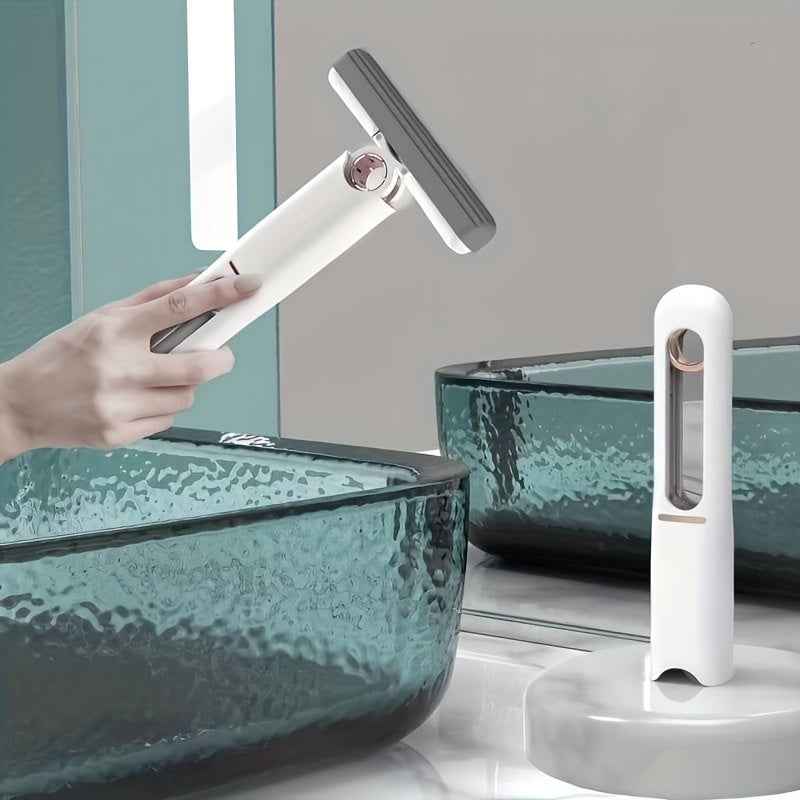 Mini Mop, Lazy Hand Wash-Free Strong Absorbent Mop Multifunction Portable Squeeze Cleaning Mop Desk Window Glass Cleaner Kitchen Car Sponge Cleaning Mop Home Cleaning Tools