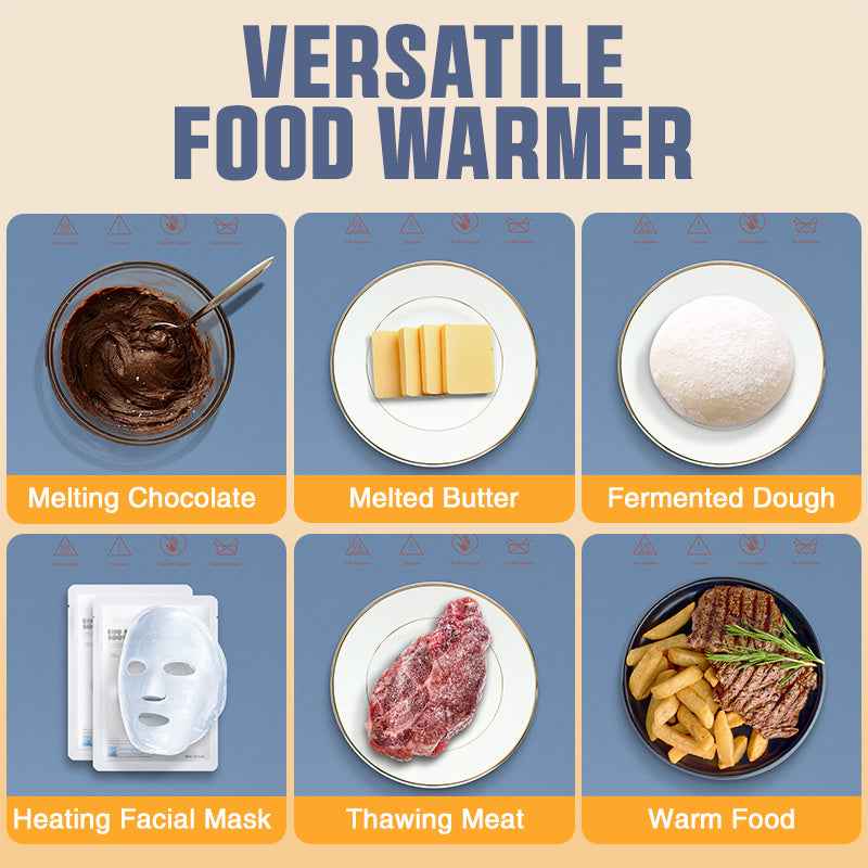 Silicone Food Warmer Tray With Timer And Child Lock Five-Level Temperature Adjustment Heat-Retaining Pad Silicone Insulated Food Tray