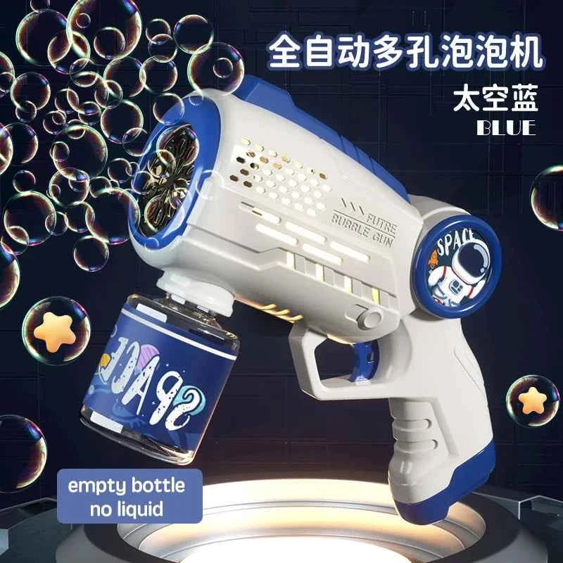 New Children Bubble Gun Toy Astronaut Fully Automatic Bubble Machine Bubbles Gun Outdoor Game Fantasy Toy for Boys Girls Gifts
