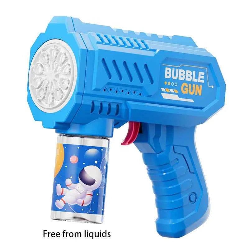New Children Bubble Gun Toy Astronaut Fully Automatic Bubble Machine Bubbles Gun Outdoor Game Fantasy Toy for Boys Girls Gifts