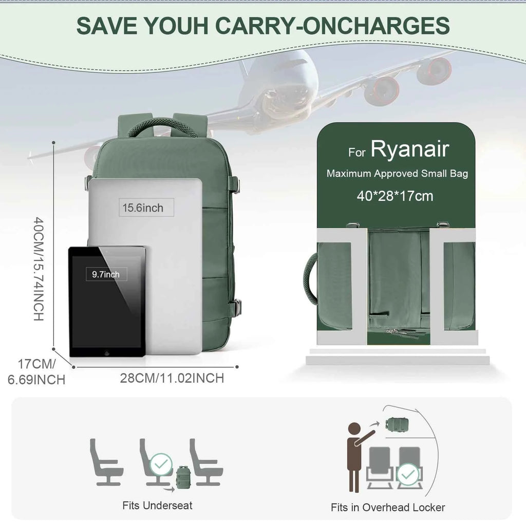 Ryanair Backpack 40x20x25 Cabin Bag Travel Backpack for Men Women Hand Luggage Leisure Laptop Backpack