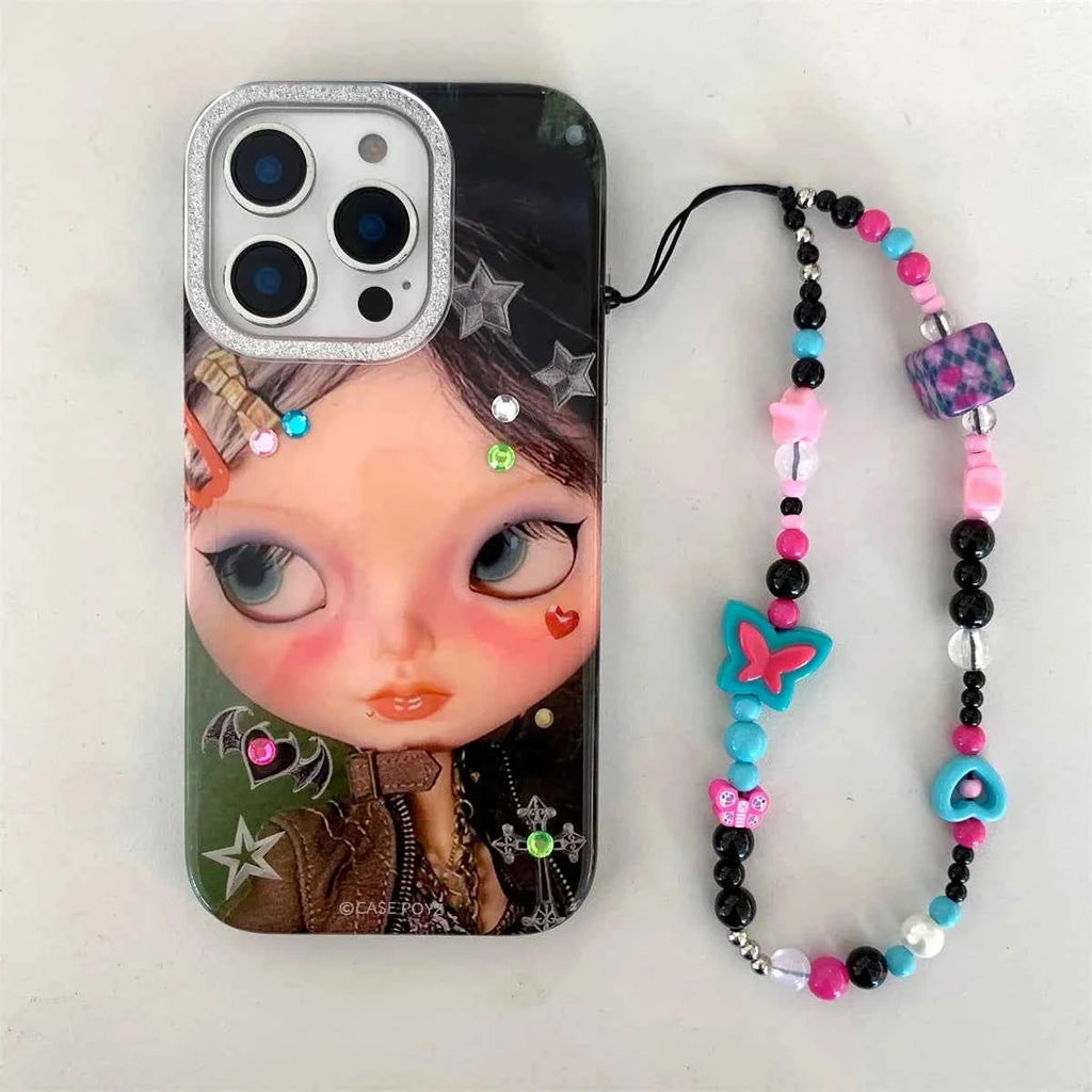 New cute cartoon pink little girl Phone Case For iPhone 16 15 14 13 Pro Max fundas iphone 16 case Protective cover iPhone 15 cas