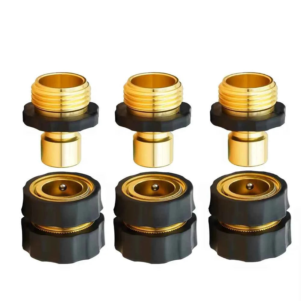 Garden Hose Quick Connector 3/4 Inch Male and Female Garden Hose Connector Quick Connector Garden Hose Accessories