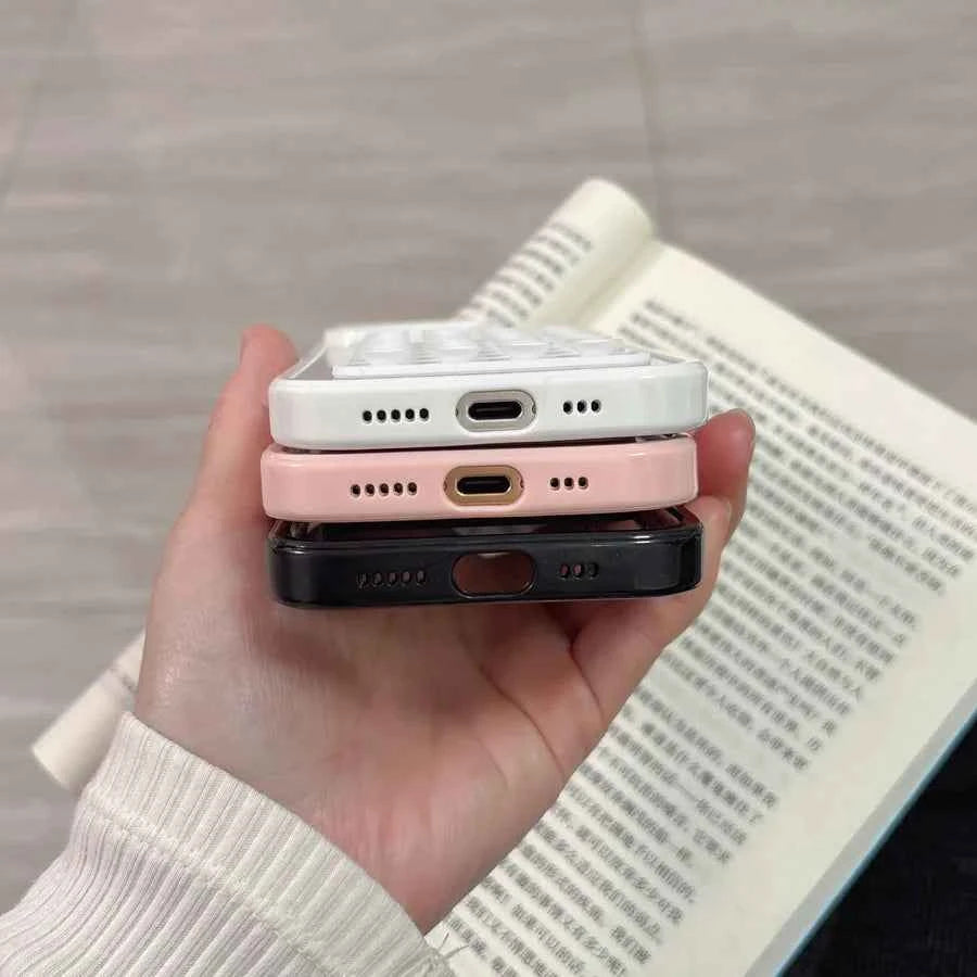 3D Suction Cup Airbag Phone Case For iPhone 16 15 14 13 12 11 Pro Max XR X XS 7 8 Plus Transparent Candy Shockproof Bumper Cover