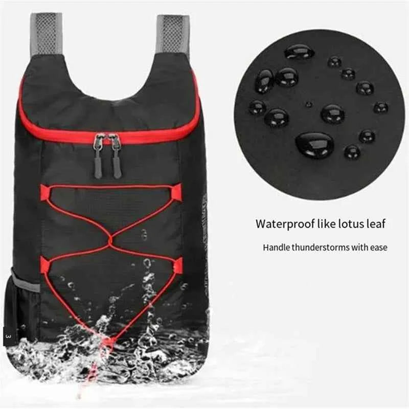 Multifunctional Outdoor Folding Backpack High Density Lightweight Waterproof