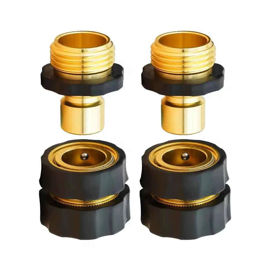 Garden Hose Quick Connector 3/4 Inch Male and Female Garden Hose Connector Quick Connector Garden Hose Accessories