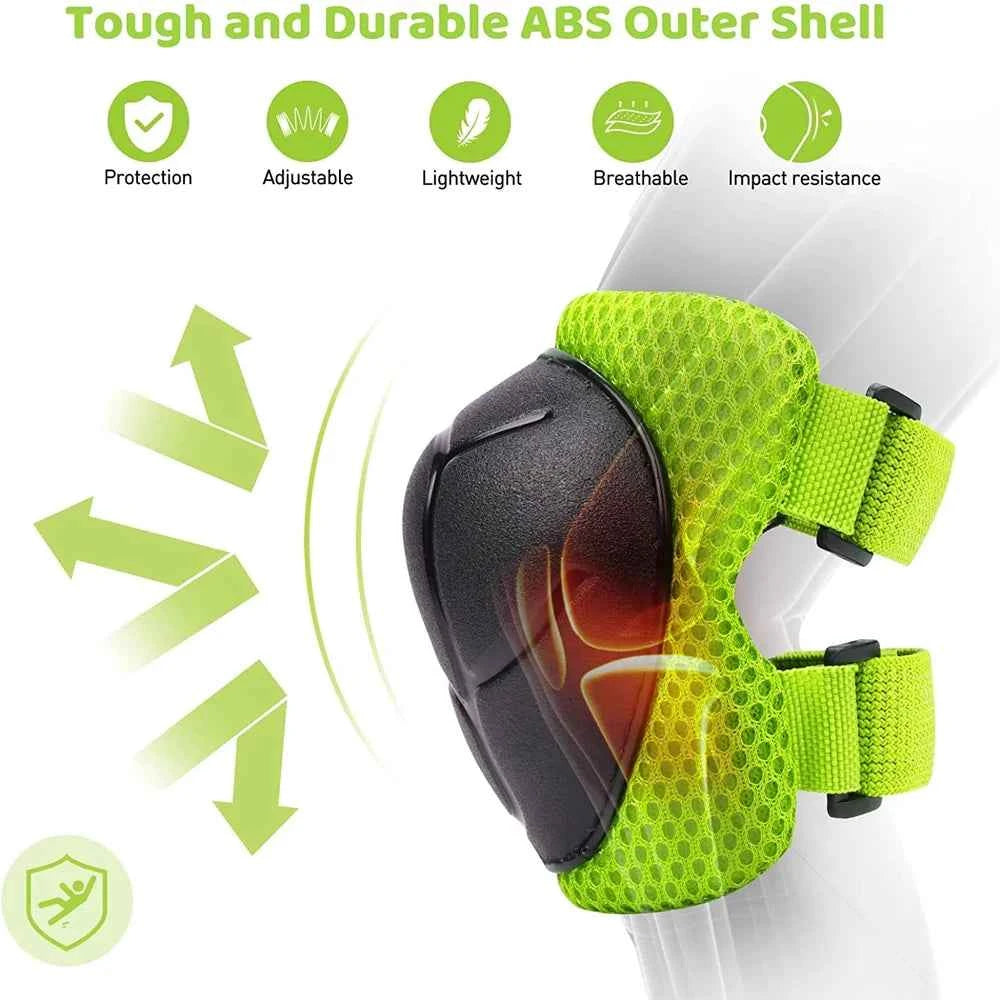 6pcs Protective Gears Set for Kids Children Knee Pad Elbow Pads Wrist Guards Child Safety Protector Kit for Cycling Bike Skating