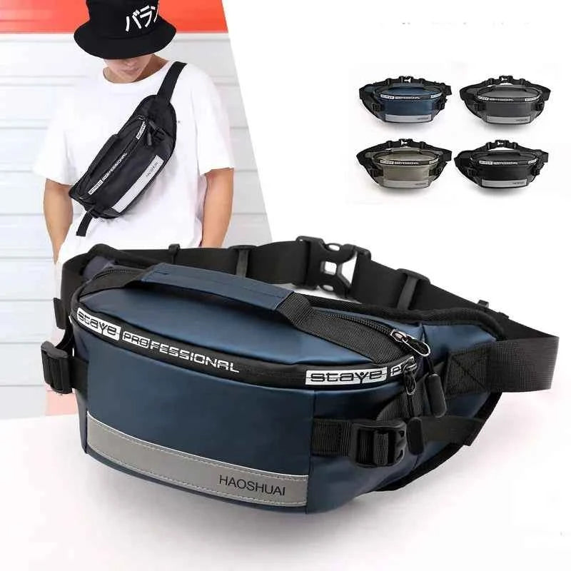 Large Capacity Anti-theft Male Belt Close-Fitting Waist Bags Multi-Functional Shoulder Bag
