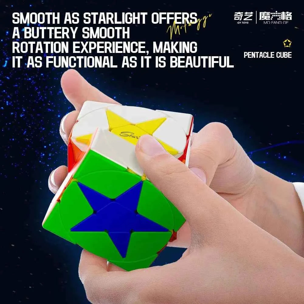 QIYI Pentacle Cube Geometry-shape Star Cube Stickerless Speed Cube Puzzles Magic Cubes Children Toy