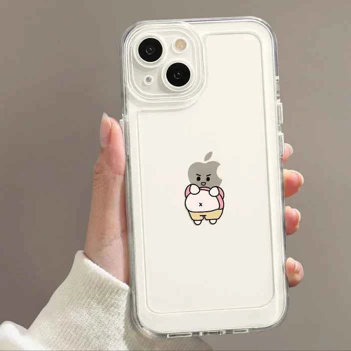 Funny Phone Case For iPhone 16 15 14 13 12 11 Pro Max XR X XS 13 12 Mini Soft Clear Cover