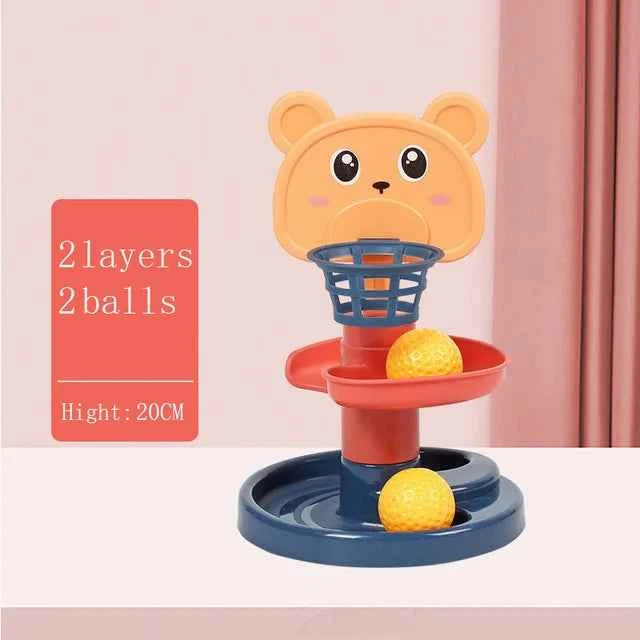 Montessori Baby Toy Rolling Ball Tower Montessori Educational Games For Babies Stacking Track Baby Development Toys 1 2 3 Years