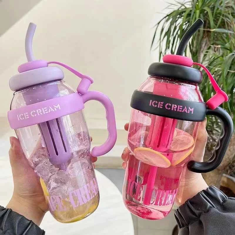 1400ML Large Capacity Sports Water Bottle Leak proof Drinking Water Outdoor Travel Portable Gym Fitness Water Bottle