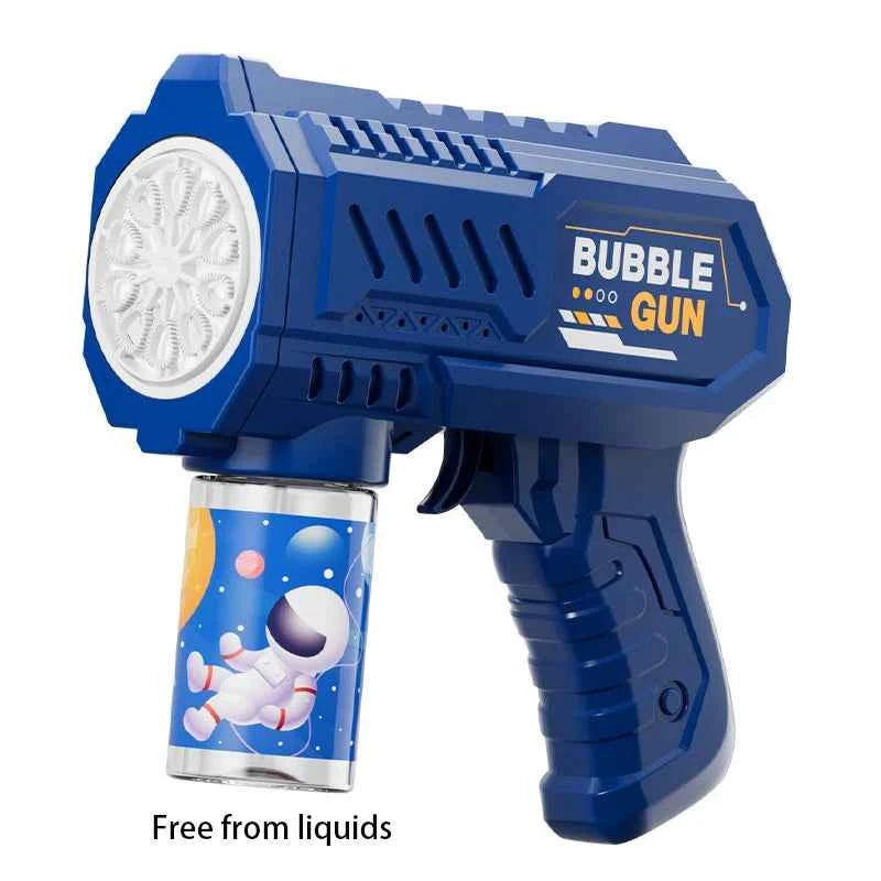 New Children Bubble Gun Toy Astronaut Fully Automatic Bubble Machine Bubbles Gun Outdoor Game Fantasy Toy for Boys Girls Gifts
