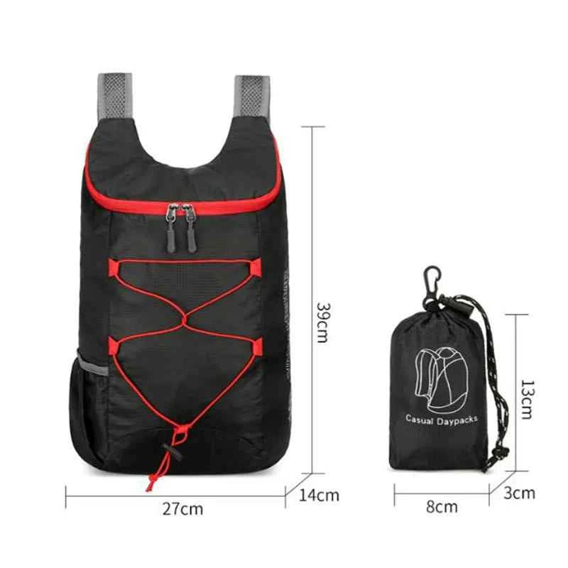 Multifunctional Outdoor Folding Backpack High Density Lightweight Waterproof