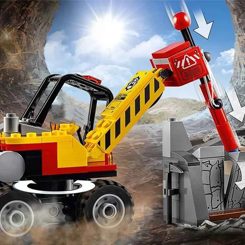 Compatible MOC Sets City Series  Mining Power Splitter Construction Excavator Building Blocks Children's Toys Gift