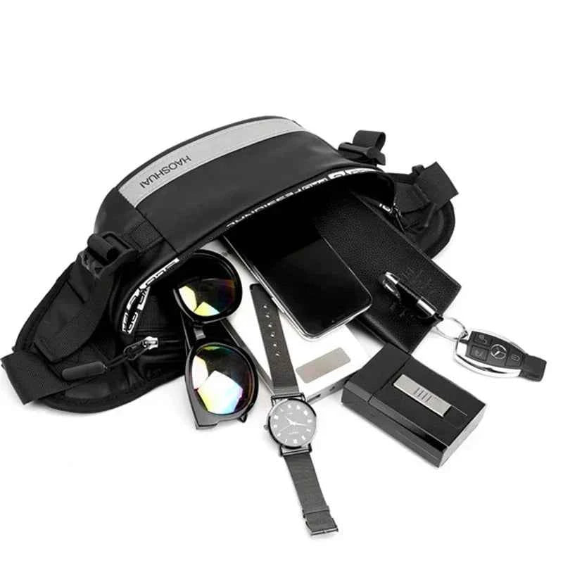 Large Capacity Anti-theft Male Belt Close-Fitting Waist Bags Multi-Functional Shoulder Bag