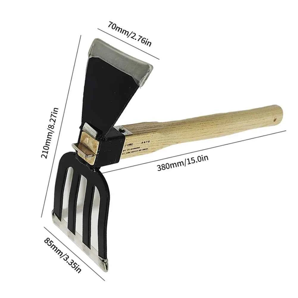 5-Claw Rake with Wooden Handle Garden Hand Rake Tool Garden Rake Cultivator Garden Hand Hoe & Tiller Agricultural Garden Tools