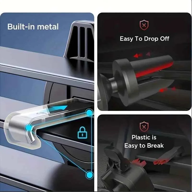 Car Phone Holder Car Air Vent Clip Mount Mobile Cell Stand Smartphone GPS Support For 4.7-6.7 Inch Mobile Devices