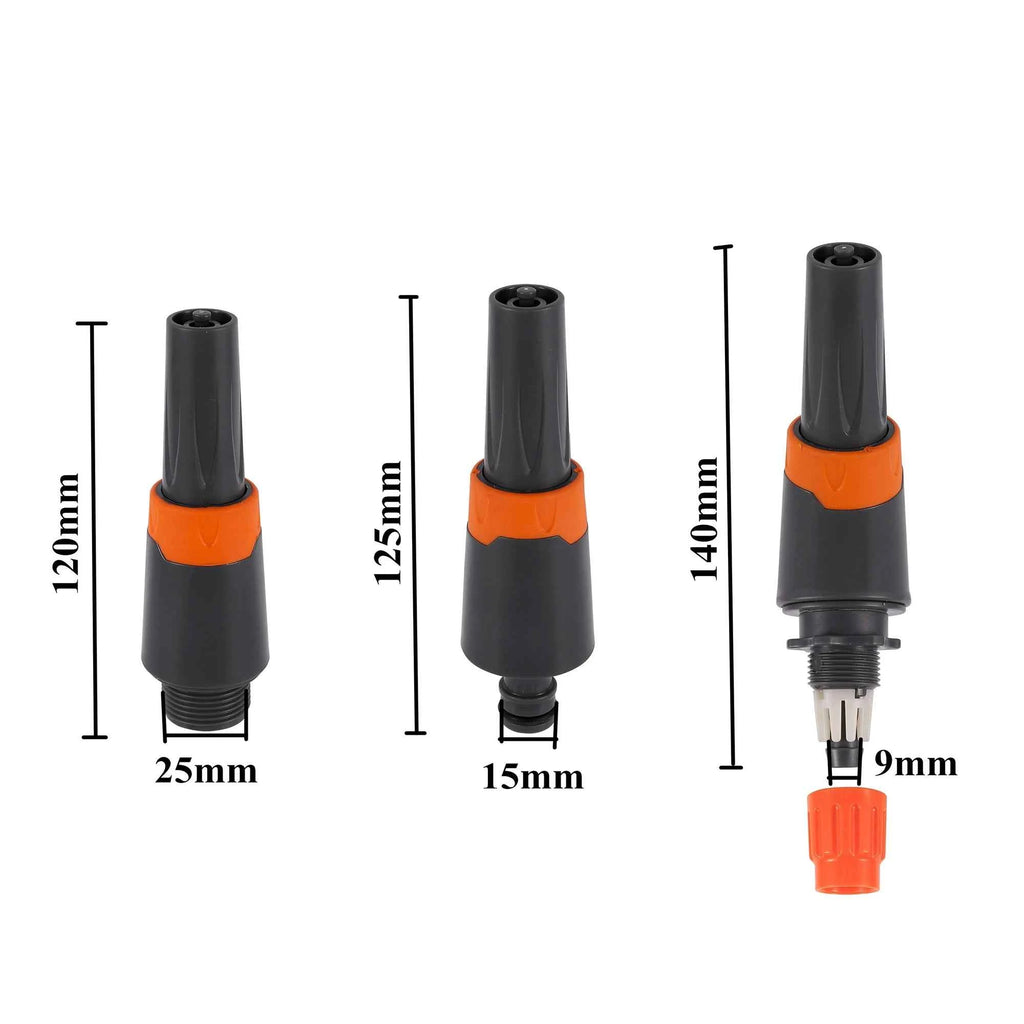 Garden High-pressure Water Gun Adjustable Spray Gun Garden Irrigation Sprinkler Car Wash Tool Garden Connector Accessories