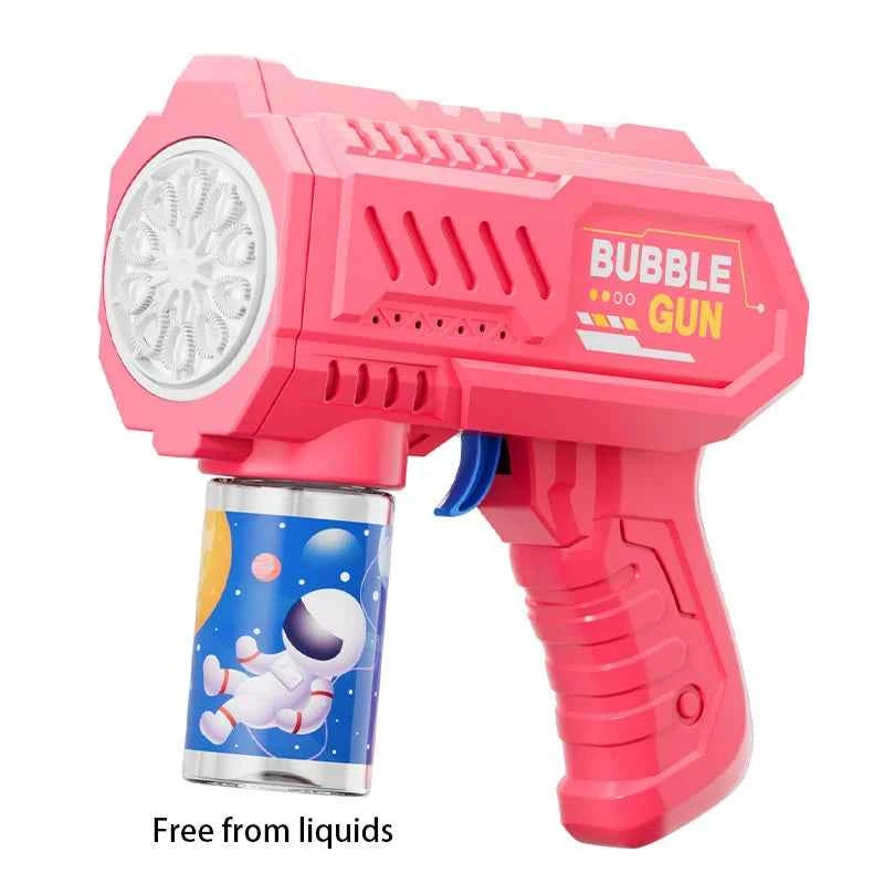 New Children Bubble Gun Toy Astronaut Fully Automatic Bubble Machine Bubbles Gun Outdoor Game Fantasy Toy for Boys Girls Gifts