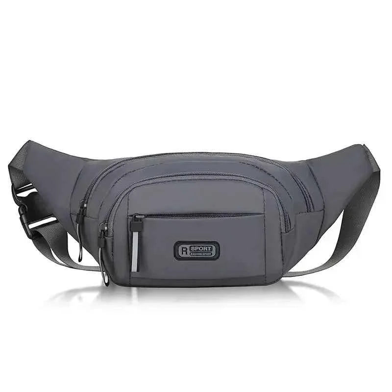 Men Canvas Fit Waistpack Mobile Fanny Waist Packs, Leisure Running Anti Theft Ultra Thin Invisible Waist Bag