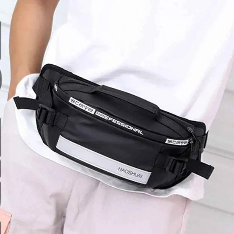 Large Capacity Anti-theft Male Belt Close-Fitting Waist Bags Multi-Functional Shoulder Bag