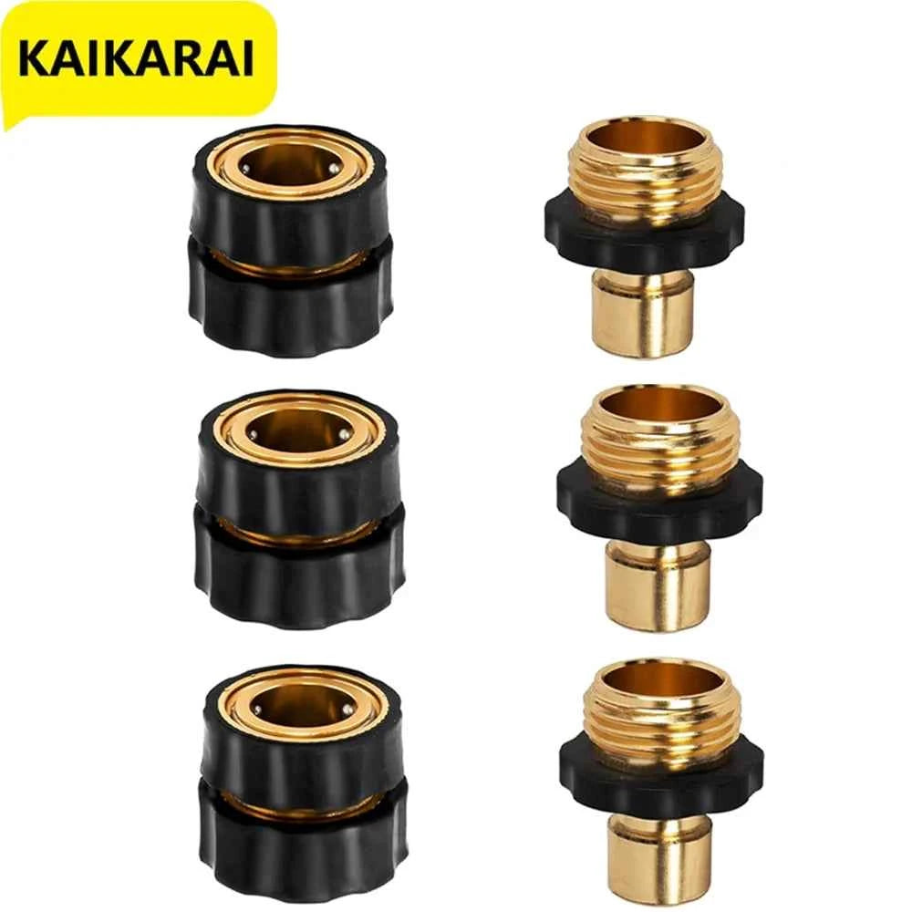 Garden Hose Quick Connector 3/4 Inch Male and Female Garden Hose Connector Quick Connector Garden Hose Accessories