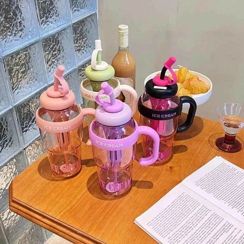 1400ML Large Capacity Sports Water Bottle Leak proof Drinking Water Outdoor Travel Portable Gym Fitness Water Bottle