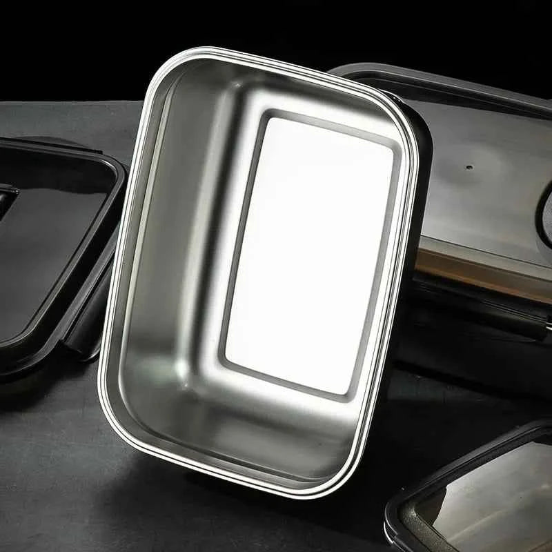 1PC 304 Stainless Steel Lunch Bento Box Family Refrigerator Food Storage Containers Portable Outdoor Lunch Boxes 7 Sizes Choice