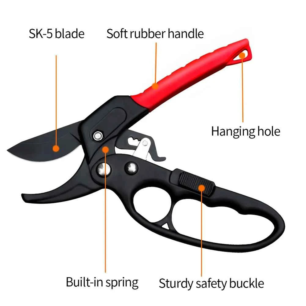 SK-5 Steel Pruning Shears Pruning Garden Scissors Professional Garden Bonsai Trimmer Orchard Scissors Tool Garden Accesorries