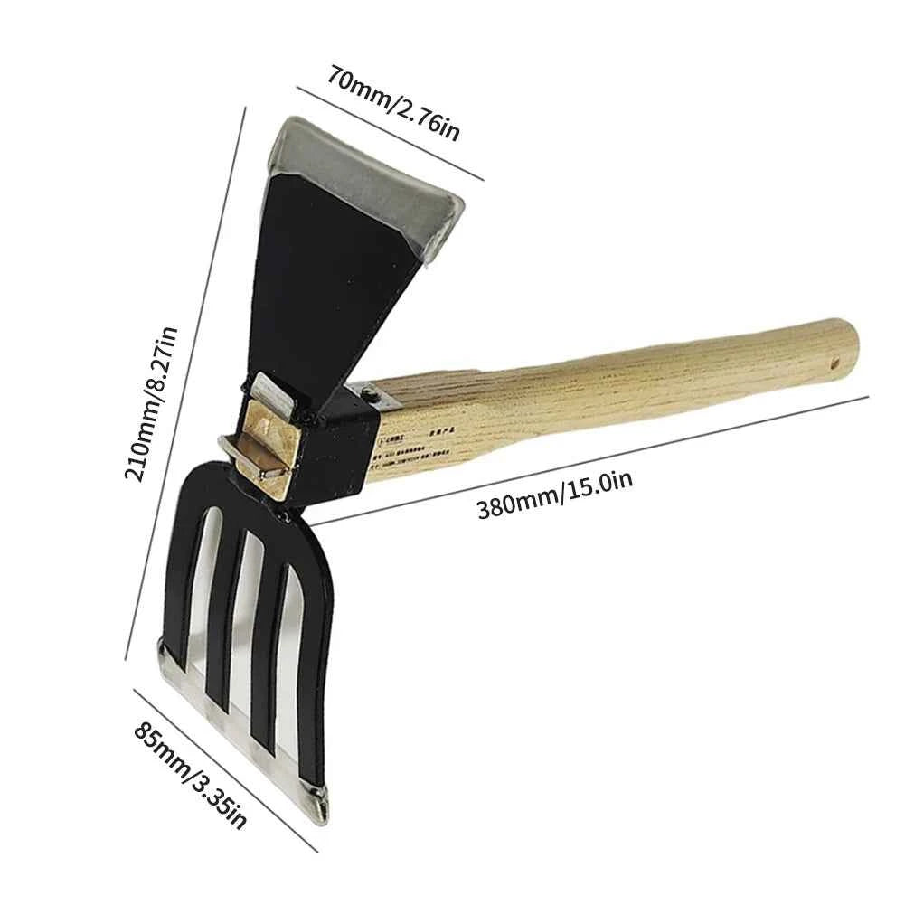 5-Claw Rake with Wooden Handle Garden Hand Rake Tool Garden Rake Cultivator Garden Hand Hoe & Tiller Agricultural Garden Tools