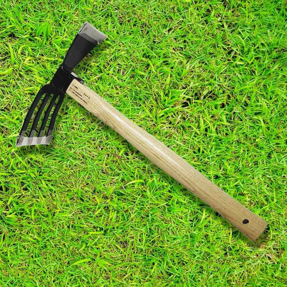 5-Claw Rake with Wooden Handle Garden Hand Rake Tool Garden Rake Cultivator Garden Hand Hoe & Tiller Agricultural Garden Tools