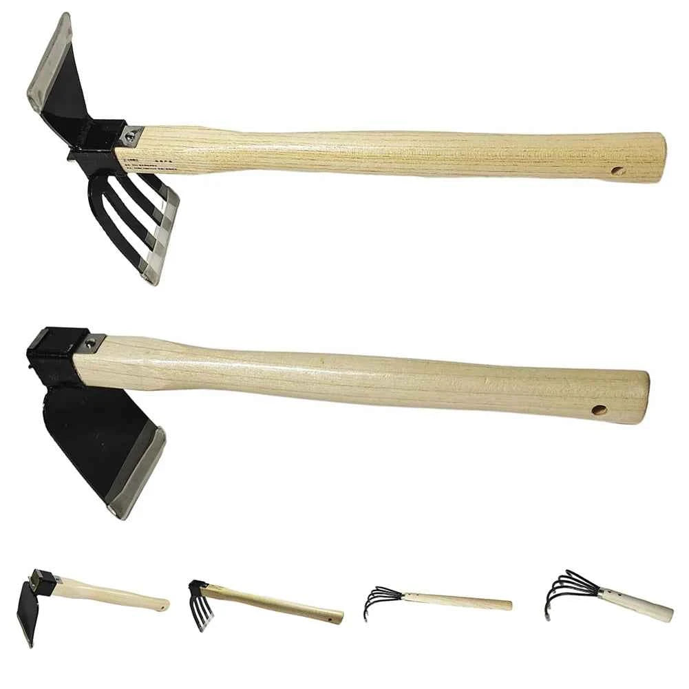 5-Claw Rake with Wooden Handle Garden Hand Rake Tool Garden Rake Cultivator Garden Hand Hoe & Tiller Agricultural Garden Tools