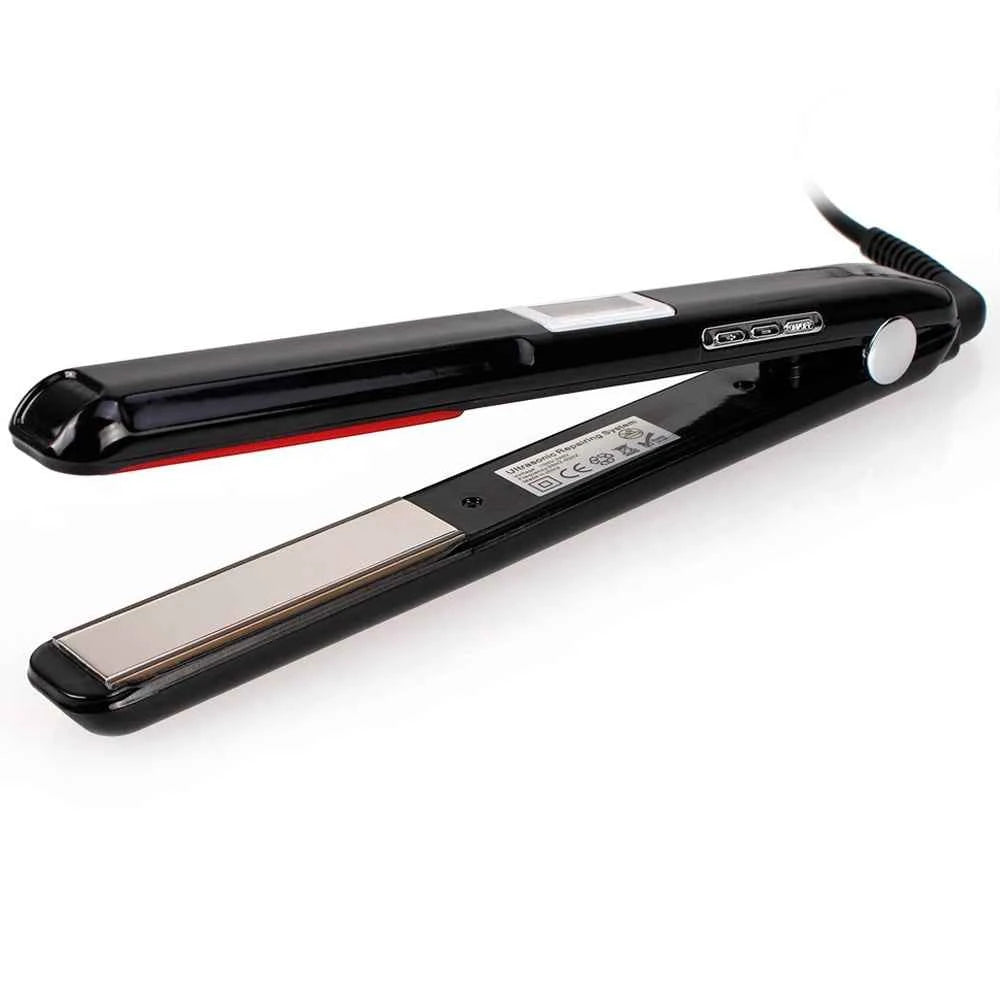 RUCHA Ultrasonic Infrared Hair Straightener Cold Hair Care Flat Iron for Professional Hair Treament Recovers Damaged