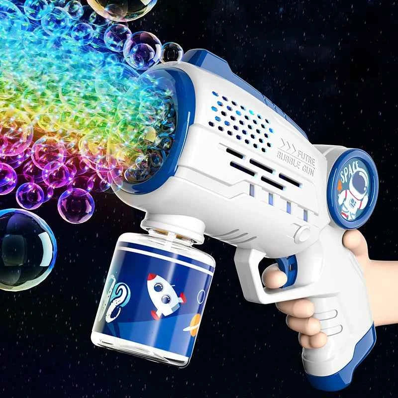 New Children Bubble Gun Toy Astronaut Fully Automatic Bubble Machine Bubbles Gun Outdoor Game Fantasy Toy for Boys Girls Gifts