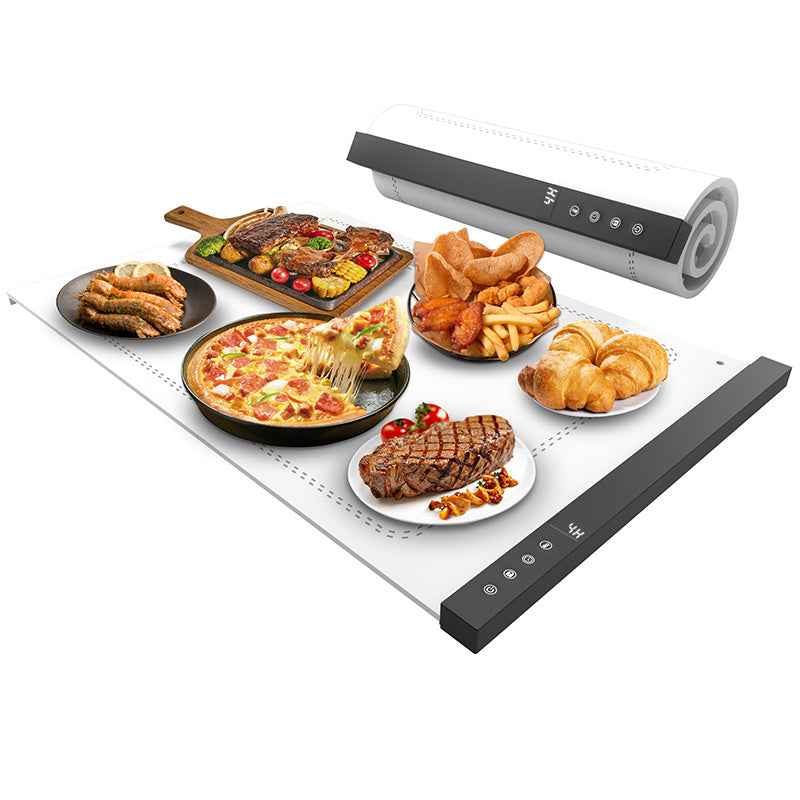 Silicone Food Warmer Tray With Timer And Child Lock Five-Level Temperature Adjustment Heat-Retaining Pad Silicone Insulated Food Tray